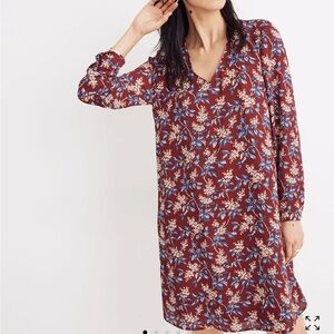 Madewell Button Back Dress in Antique Flora